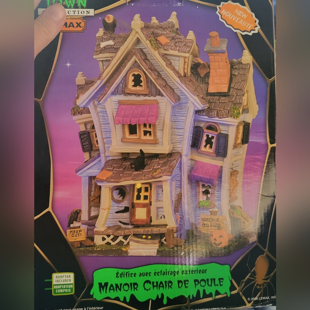 Lemax Spooky Town Goosebumps Manor Illuminated Halloween Village